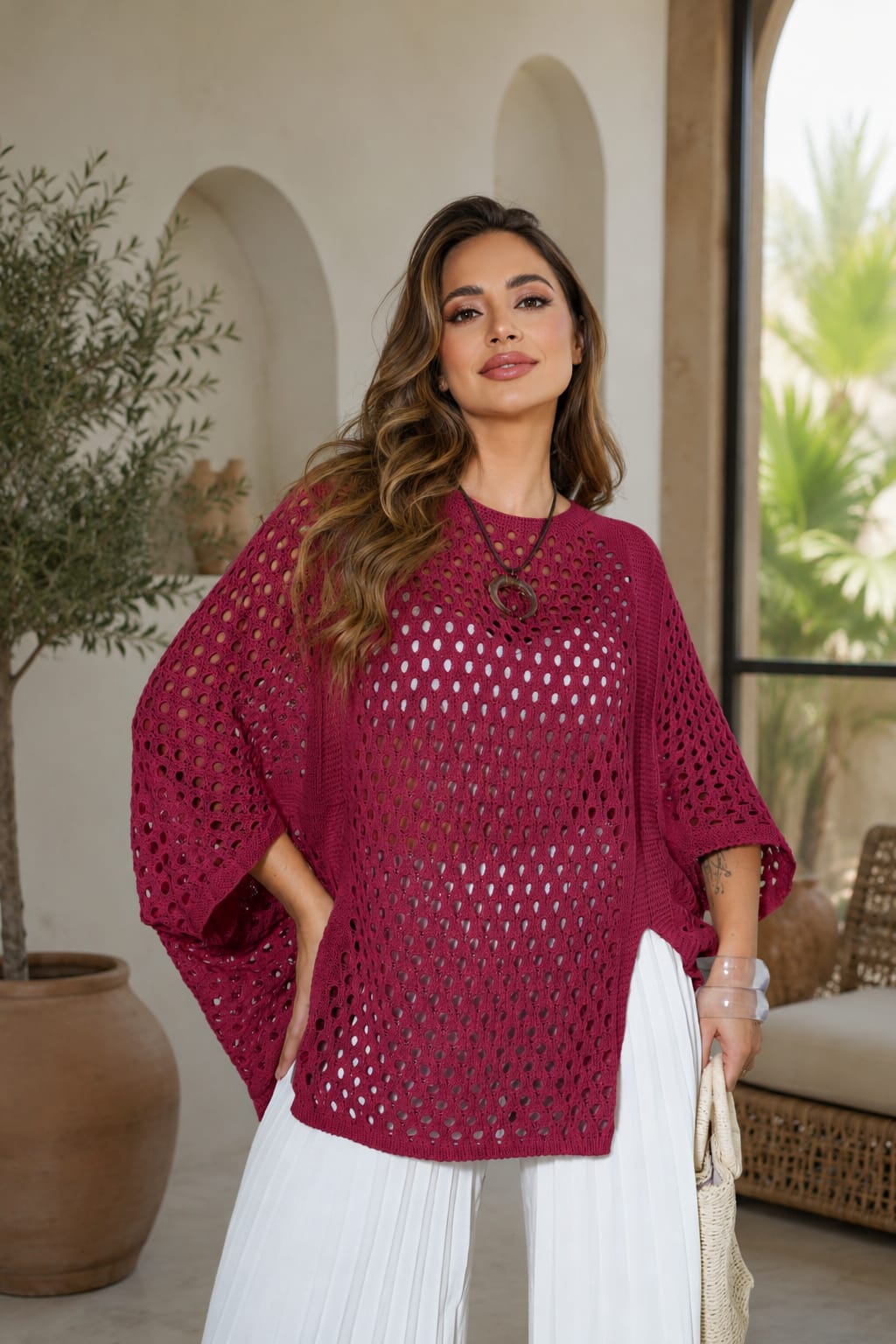 Blusa Casulo- vermelha 