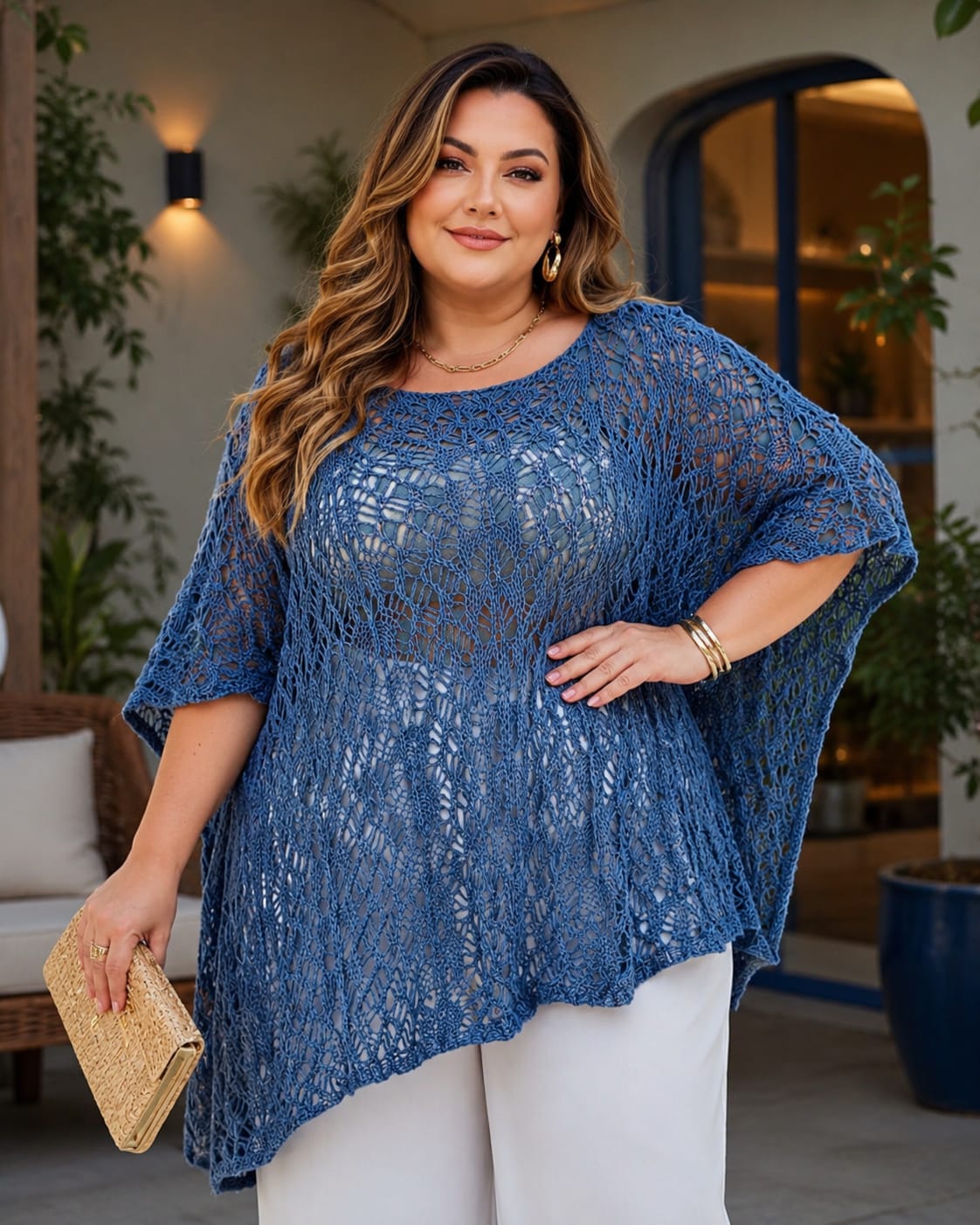Cafta Magnólia - azul jeans 