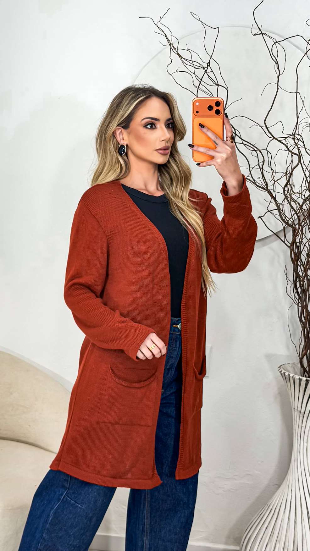 Casaco bolso -bronze
