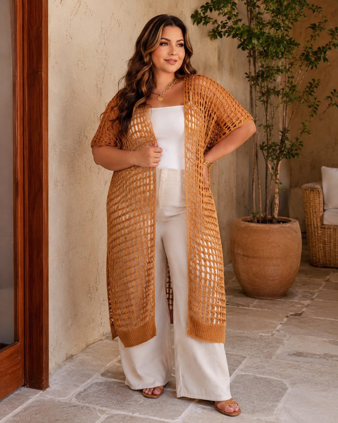 Max kimono -caramelo