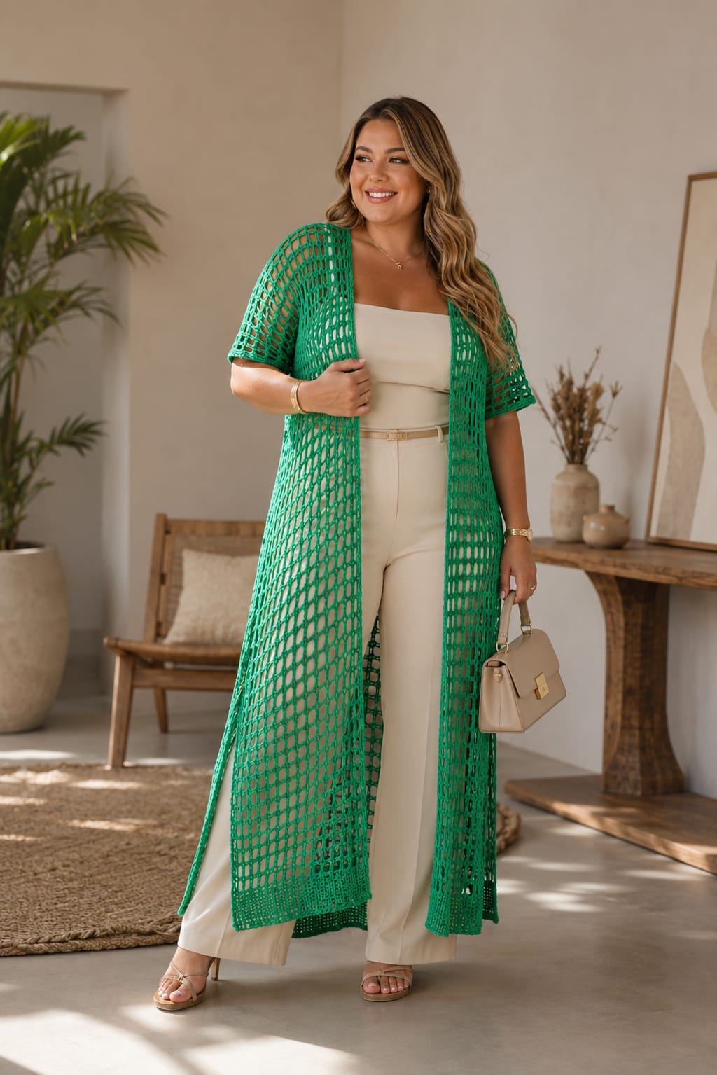 Max kimono- verde bandeira