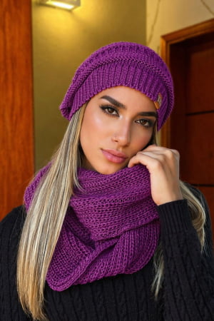 conjunto gorro e gola-dalia