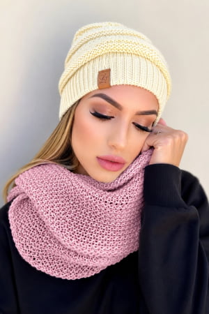 conjunto gorro e gola- doce suspiro