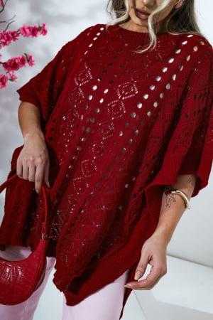 Blusa Rendada- vermelha 