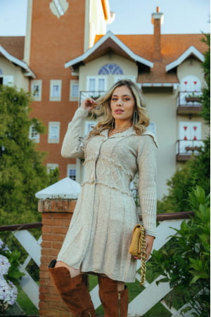 Casaco Noite Iluminada - AREIA