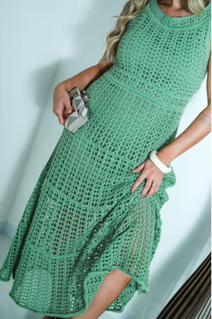 Vestido Petúnia - verde laura